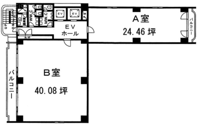 第一野村ビルA 間取り図