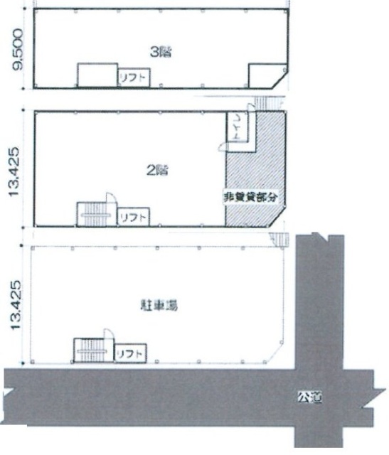 神谷2丁目 貸倉庫405 間取り図