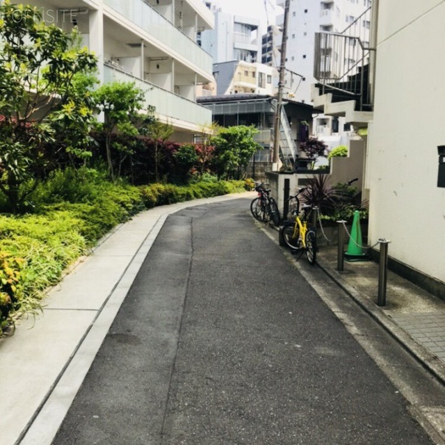 タナカビル ビル前面道路