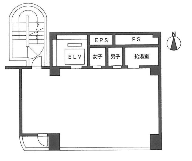 八丁堀フロンティアビル7F 間取り図