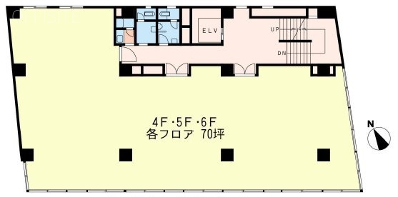 四谷見附ビル6F 間取り図