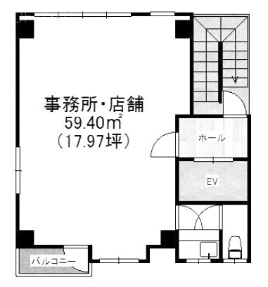 ファースト日野ビル3F 間取り図