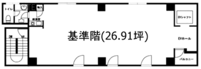 小木曽ビル5F 間取り図