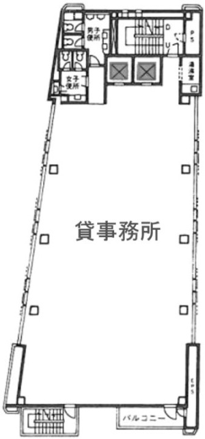 大野高輪ビル6F 間取り図