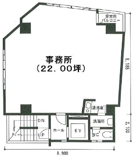 水道橋サウスビル5F 間取り図
