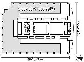 赤坂Bizタワー3605 間取り図