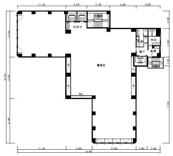 ツイントラスビル3F 間取り図