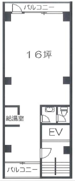 明華ビル4F 間取り図