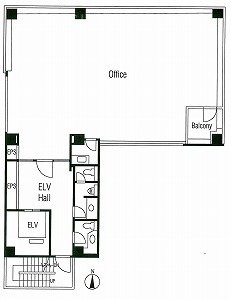 ACN日本橋大伝馬町ビル2F 間取り図