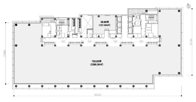 日比谷FORT TOWER26F 間取り図