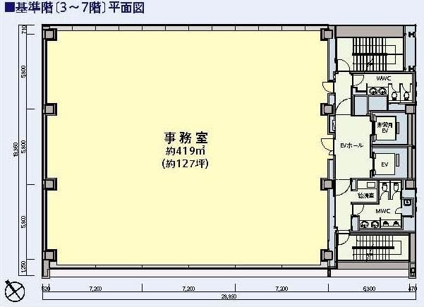 ニッセイ溜池山王ビル8F 間取り図