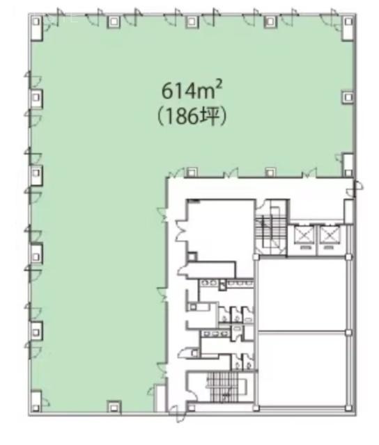 ニッセイ水戸ビル8F 間取り図