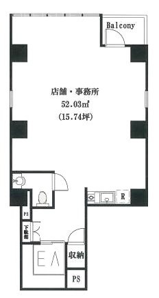 恵比寿ファーストビル2F 間取り図