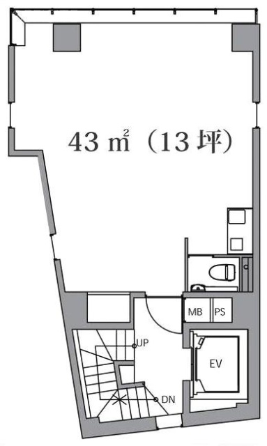 クレストビル3F 間取り図