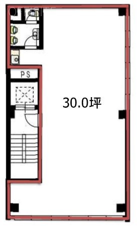 梅山ビル3F 間取り図