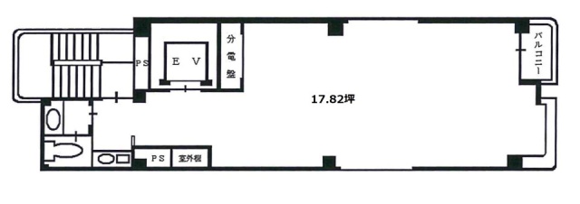 エビスS&Sウエストビル6F 間取り図