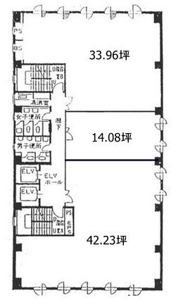 朝日生命横浜本町ビル4F 間取り図