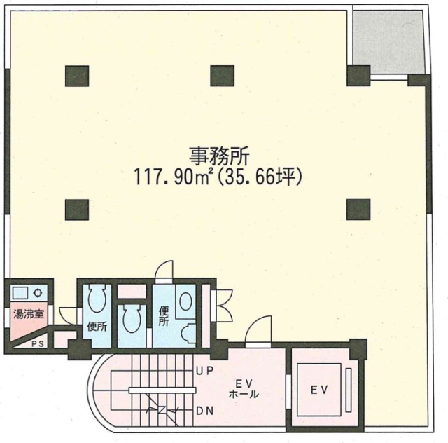 オーチュー第1ビル4F 間取り図