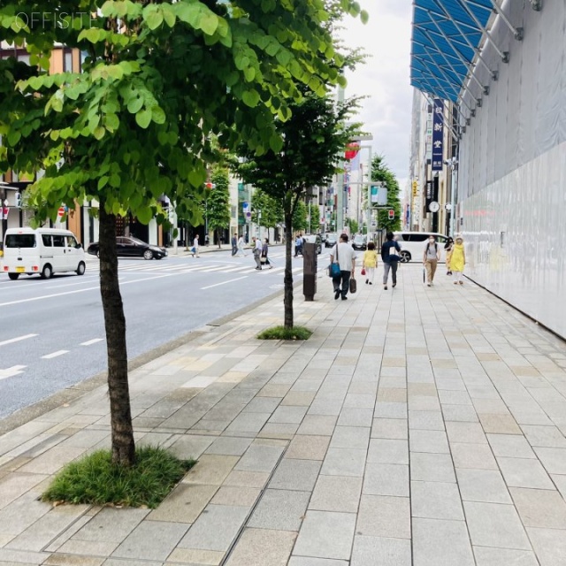 KDX銀座8丁目ビル　ビル前面道路