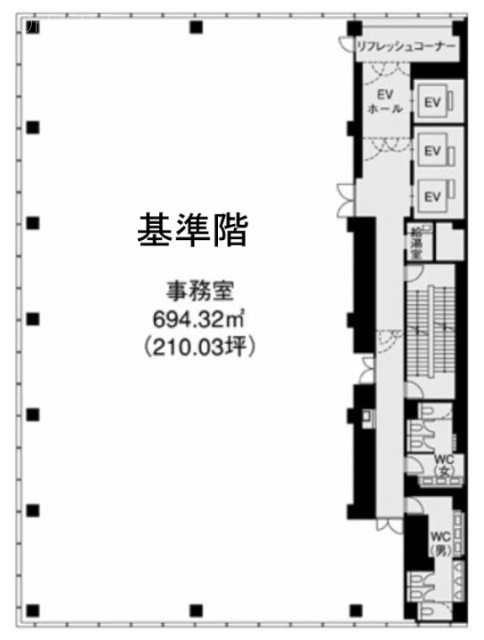 日本橋本町YSビル701 間取り図