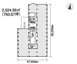 ルーシッドスクエア東陽町6F 間取り図