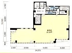 THE CROSS 神田3F 間取り図