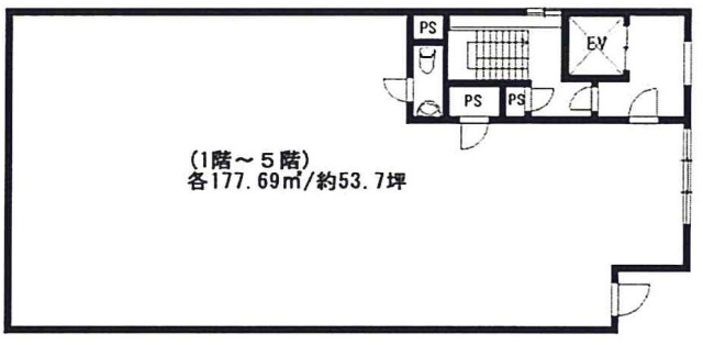 PRAZA TORIYAMAビル1F 間取り図