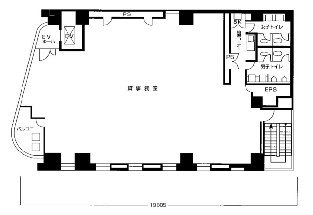 JS銀座ビル9F 間取り図