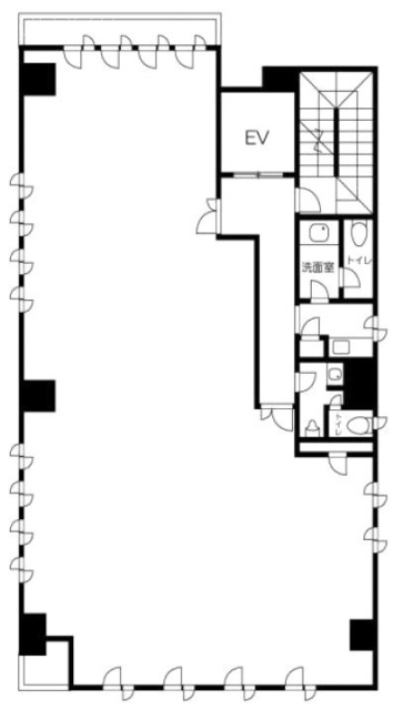 富美栄(ふみえ)ビル6F 間取り図