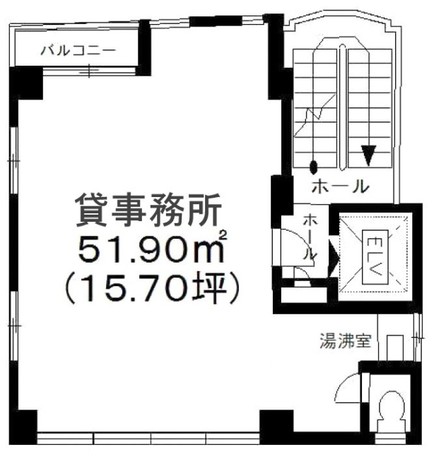 橋爪ビル2F 間取り図