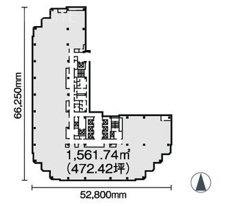 堺筋本町センタービル801 間取り図