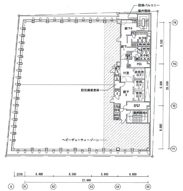 日比谷ビルディング8F 間取り図