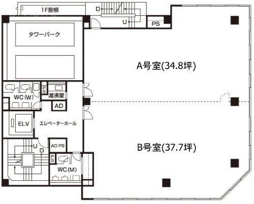 横浜弁天通第一生命ビルA 間取り図