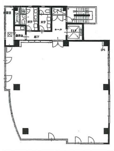 JU KINSHICHO NORTH TOWER1F 間取り図