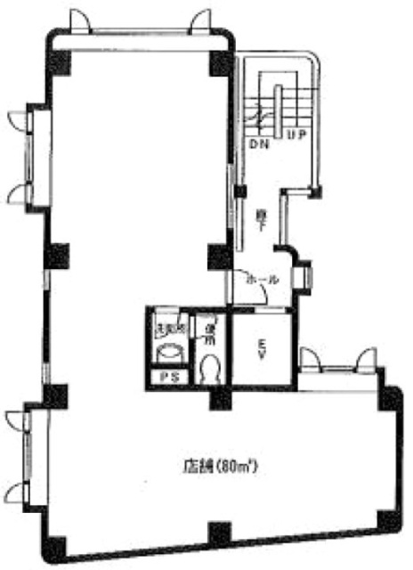 PF原木中山ビル1F 間取り図