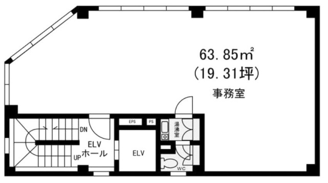 KF蒲田第1ビル3F 間取り図