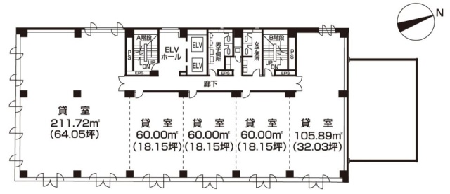 相模原第一生命ビル4F 間取り図