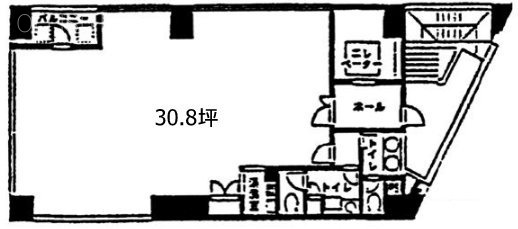 東光ビル一号館6F 間取り図