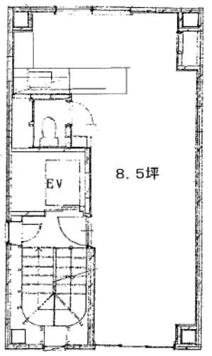 傘長ビル2F 間取り図