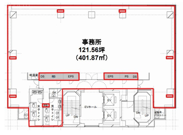 エイハ新川3F 間取り図