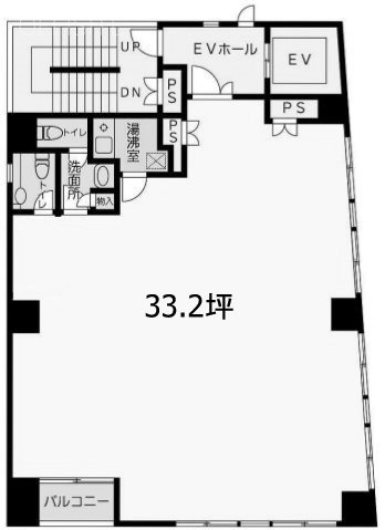 西桜(セイオウ)ビル5F 間取り図