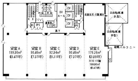 川崎砂子ビル11F 間取り図