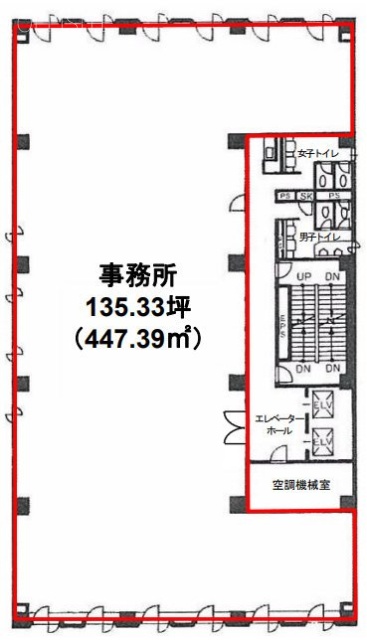 ヒューリック銀座イーストビル2F 間取り図