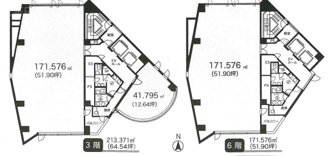 南麻布T&FビルC 間取り図