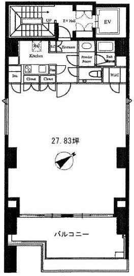 新川デュープレックスリズビル9F 間取り図