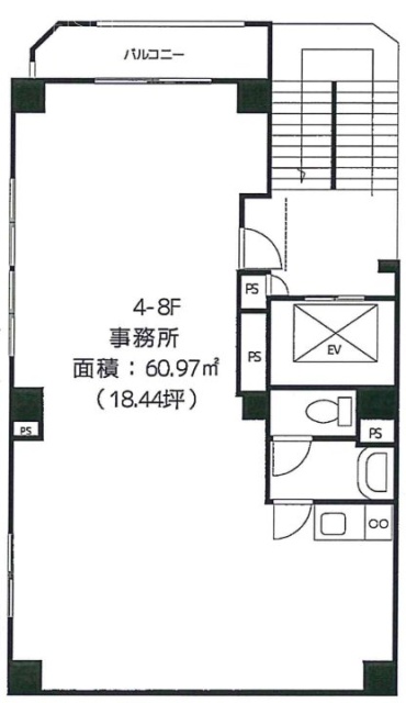 富士山ビル4F 間取り図