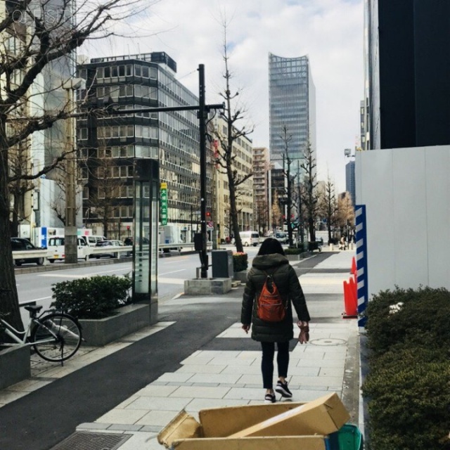 八重洲通ハタビル ビル前面道路