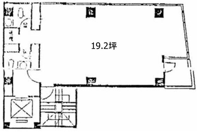 安和淡路町ビル5F 間取り図