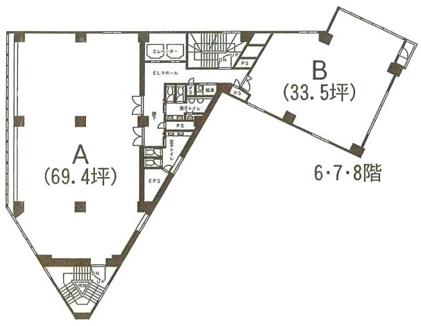 常盤ビルB 間取り図