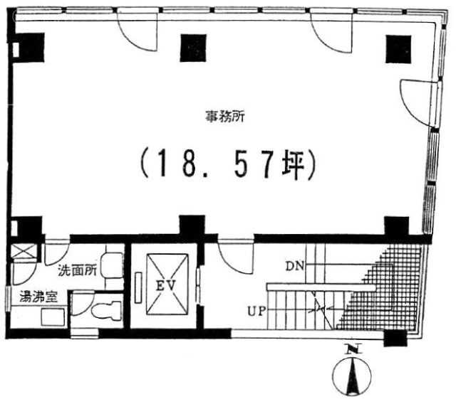 大石ビル4F 間取り図